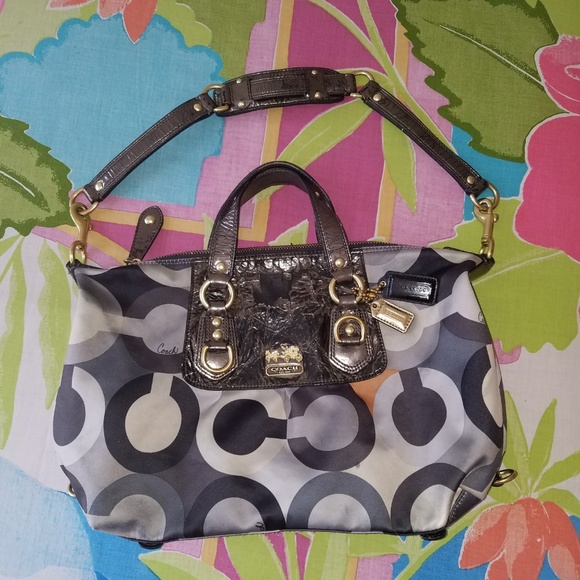 Coach Handbags - Coach 1941 Golden, Silver & Black Colorful Handbag